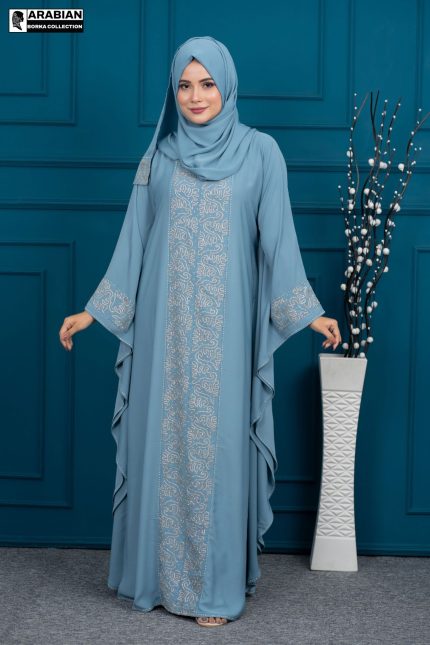 STONED WORKS AND EMBROIDERY ABAYA B11633